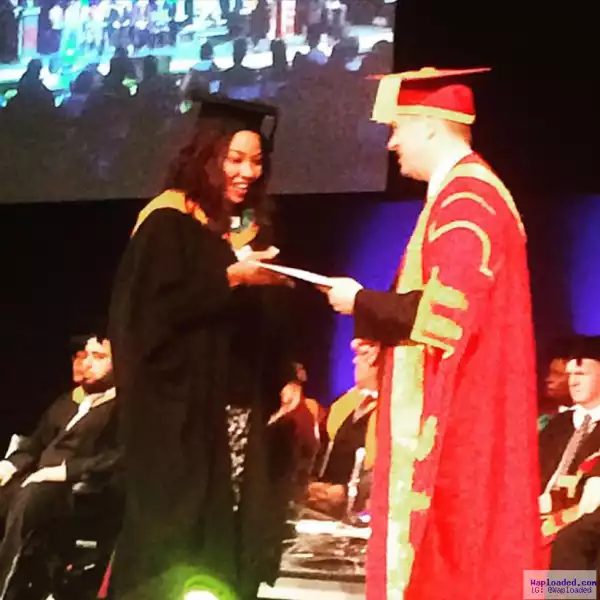 Photos: Nollywood Actress, Sugar Chika, Bags Masters Degree In UK